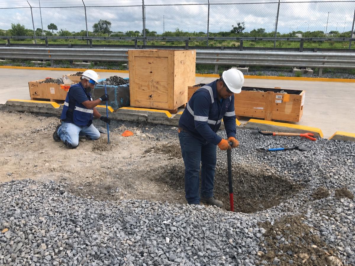 Muestreo de suelo en sitio — equipo DIECSA